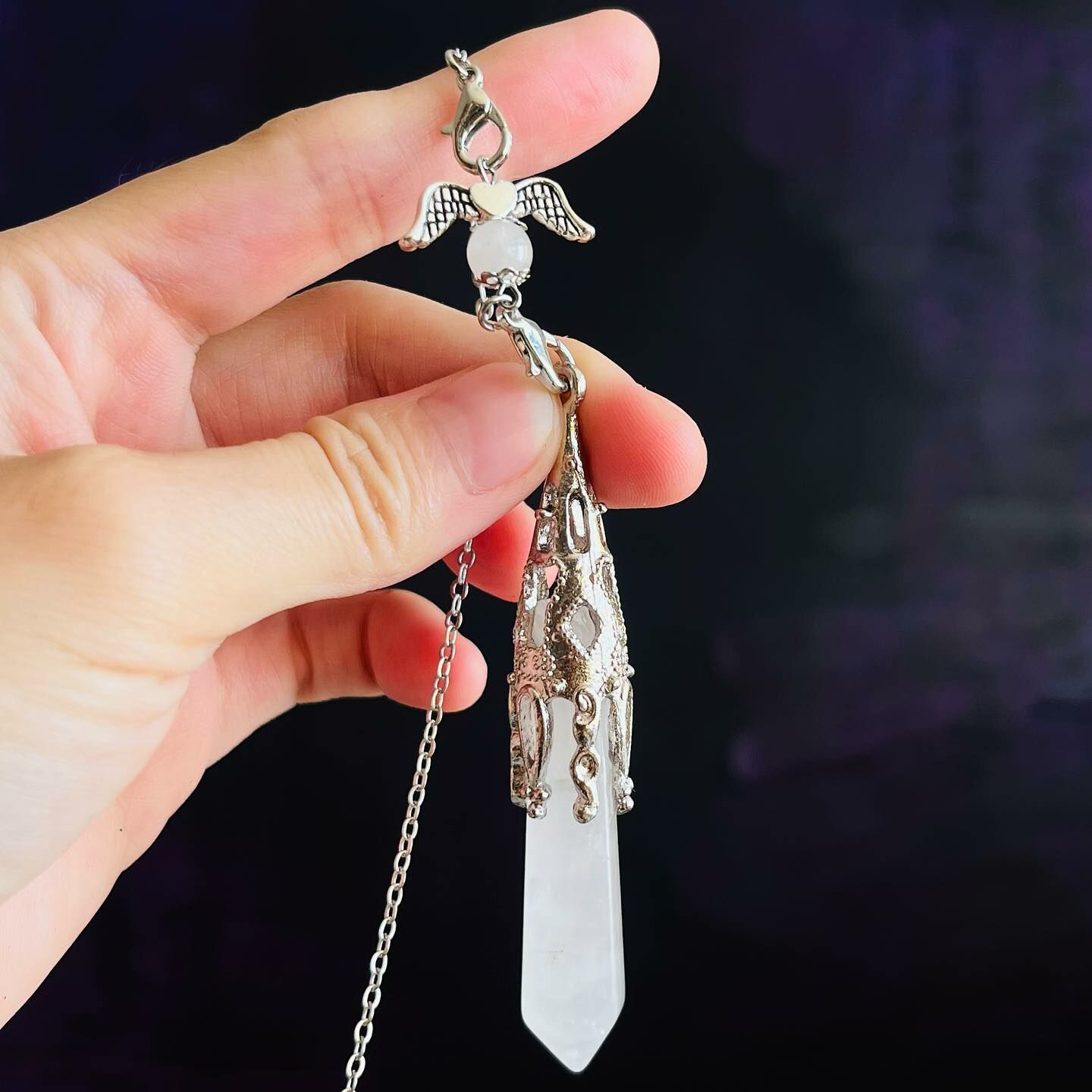 [原石] 白水晶 水晶靈擺