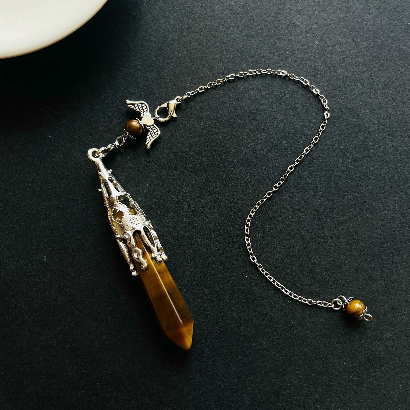 [原石] 虎眼石 水晶靈擺