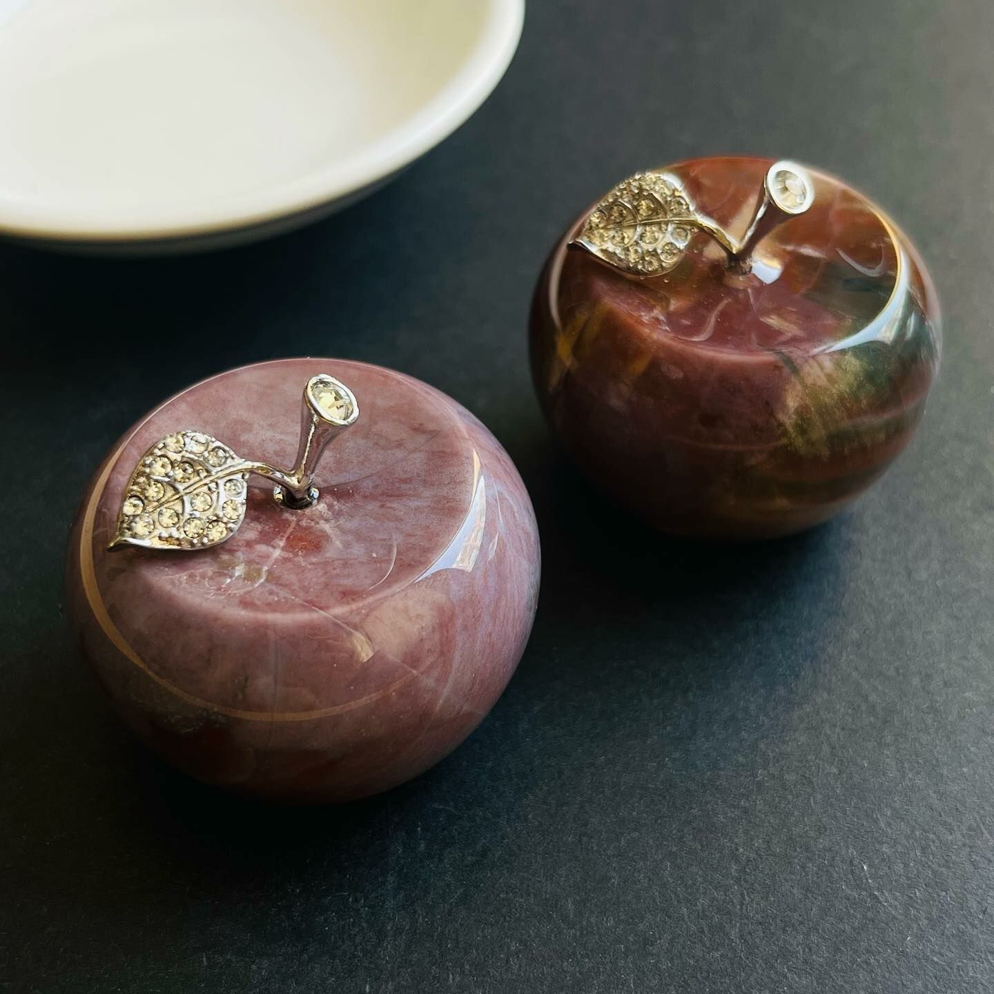 [原石] 海洋碧玉 蘋果 水晶擺件