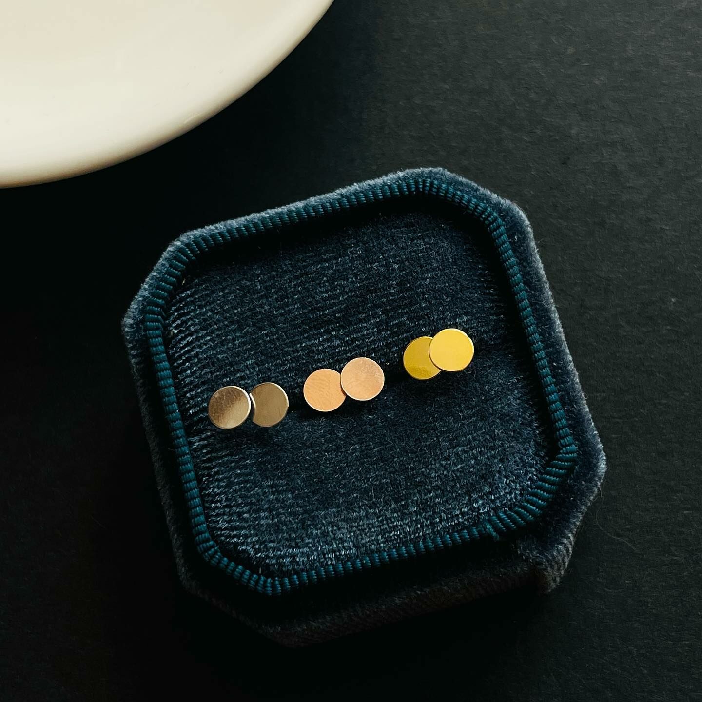 [原石] 水晶DIY耳環配件 平面款 925銀 5mm 4mm 3mm