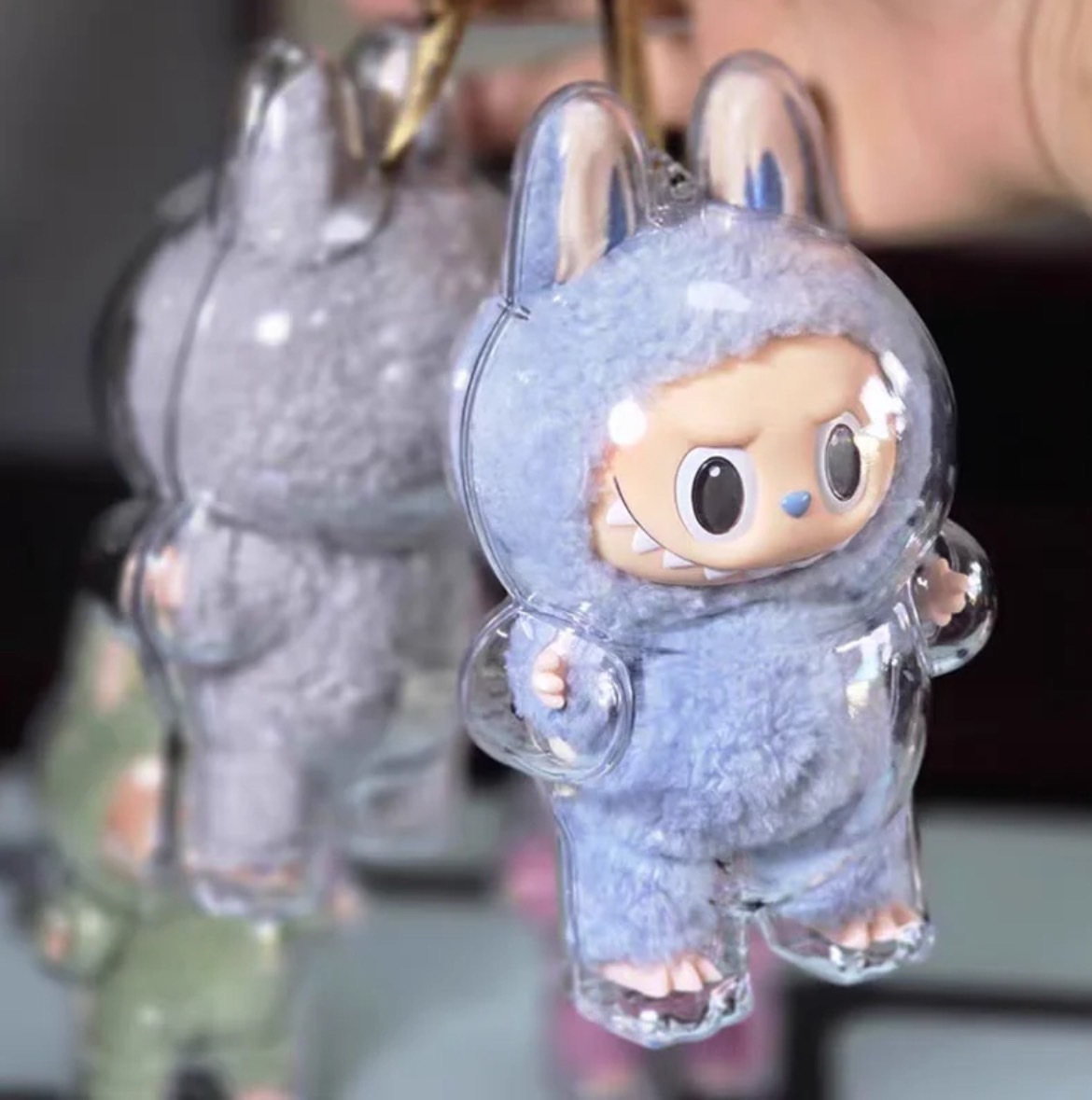 <快速出貨> LABUBU 心動馬卡龍 壓克力 透明保護硬殼