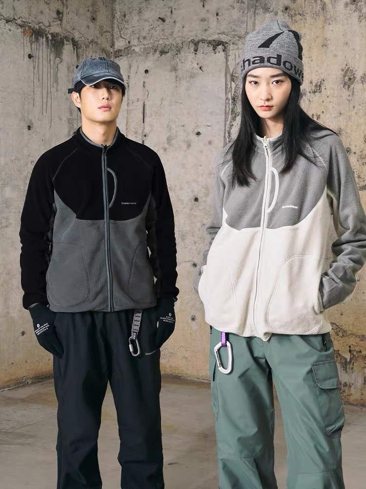 ENshadower隱蔽者 重磅拼色抓絨衣秋冬保暖搖粒絨外套