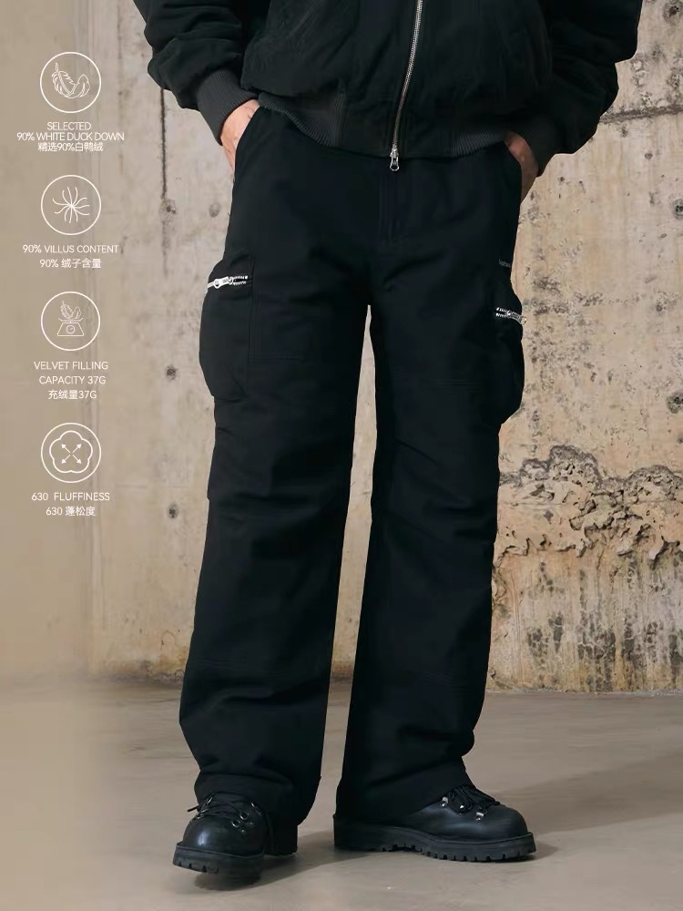 ENshadower隱蔽者 90白鴨絨純棉工裝羽絨褲