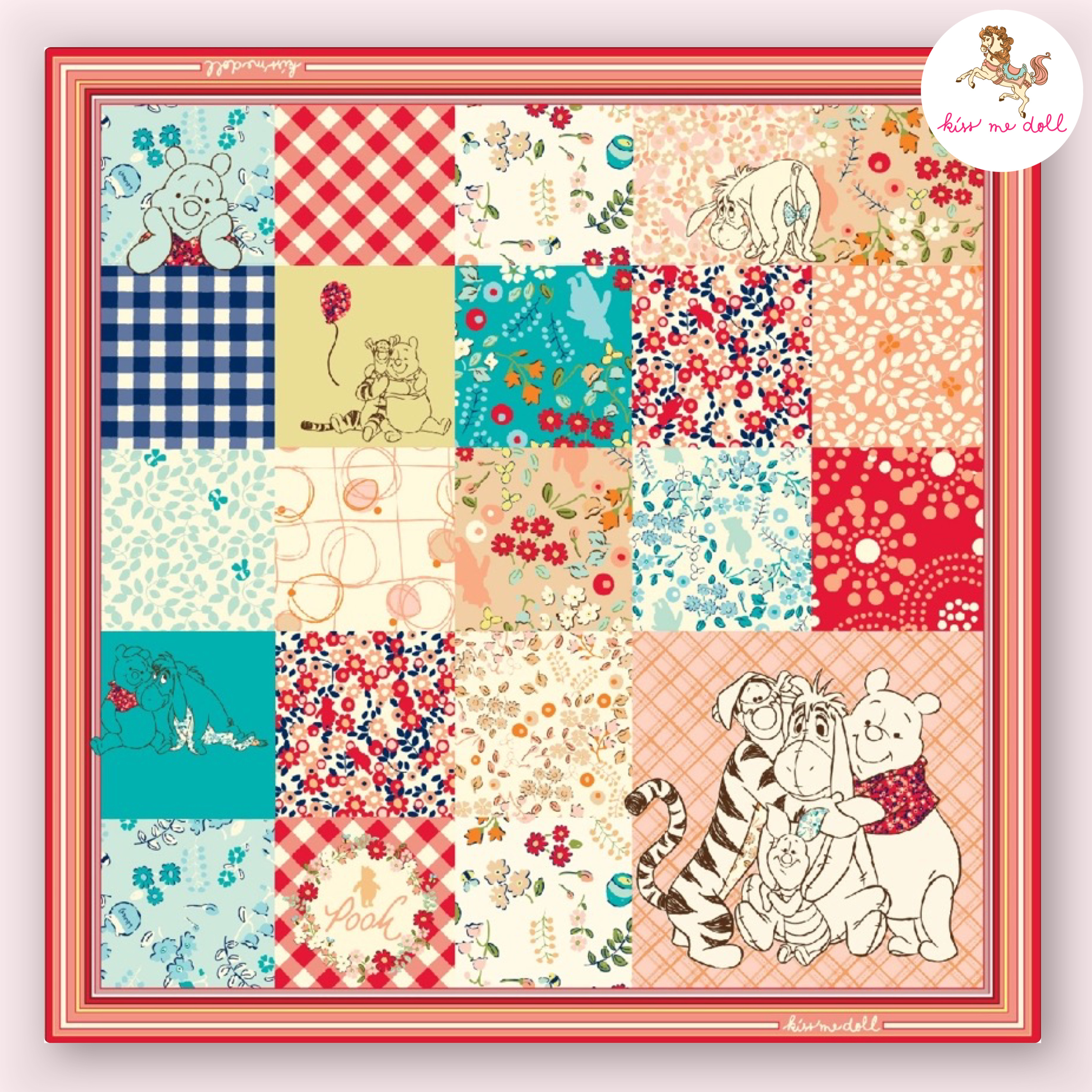 KISS ME DOLL - 真絲絲巾 ( WINNIE THE POOH )