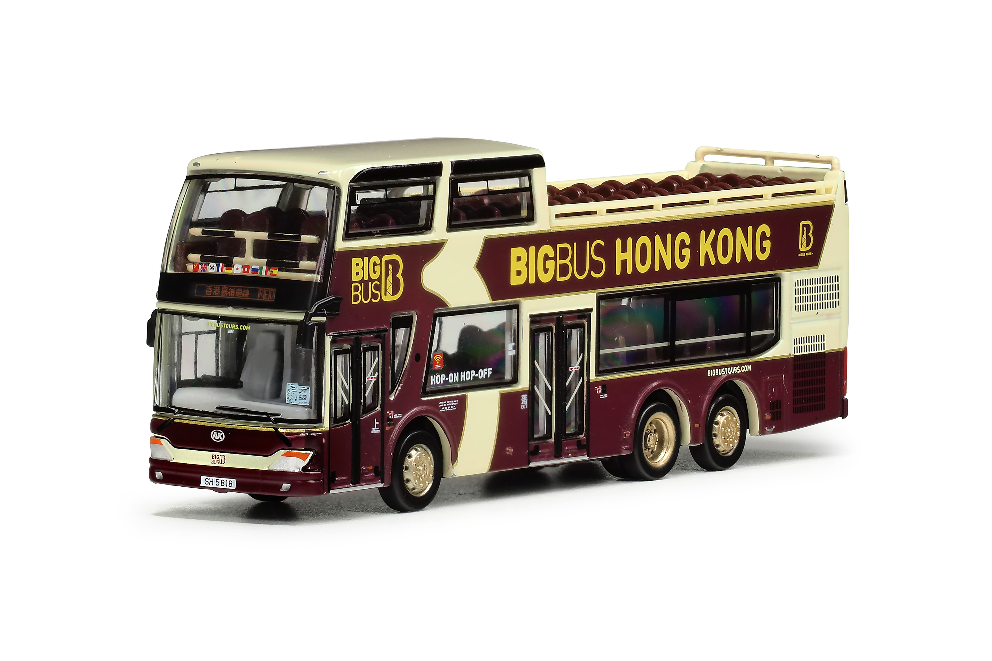 BB120302 1:120 大巴士安凱半開篷觀光遊