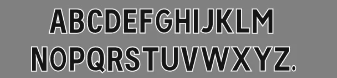 [印字]  2023~ 英格蘭超級聯賽用字母 (黑色)