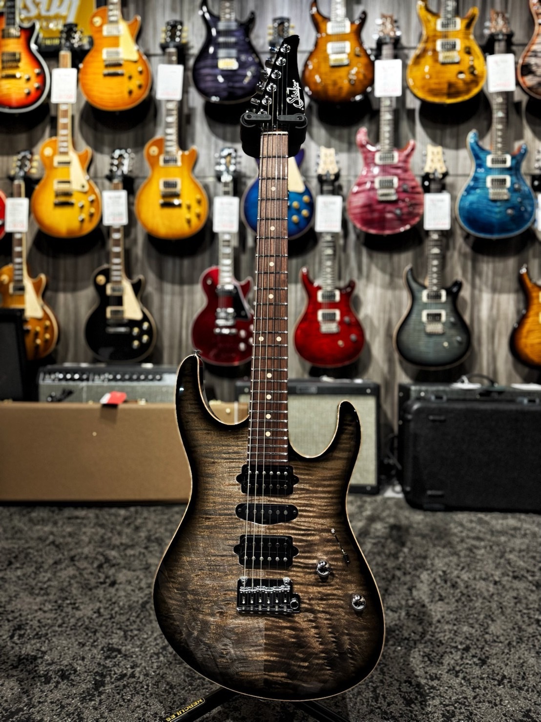 Suhr Modern Plus Trans Charcoal Burst Pau Ferro HSH 電吉他 公司貨【宛伶樂器】