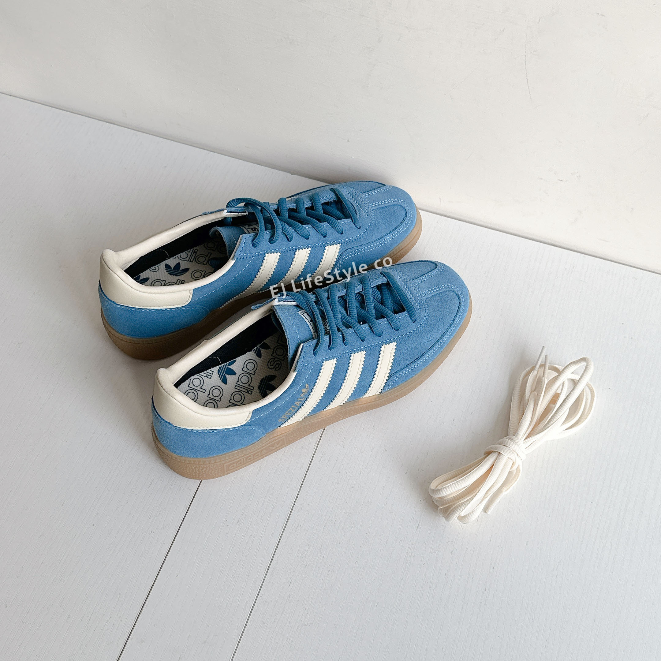 ADIDAS HANDBALL SPEZIAL 奶油藍 復古藍 米色 米黃 焦糖底 男女鞋 IG6194 / 現+調