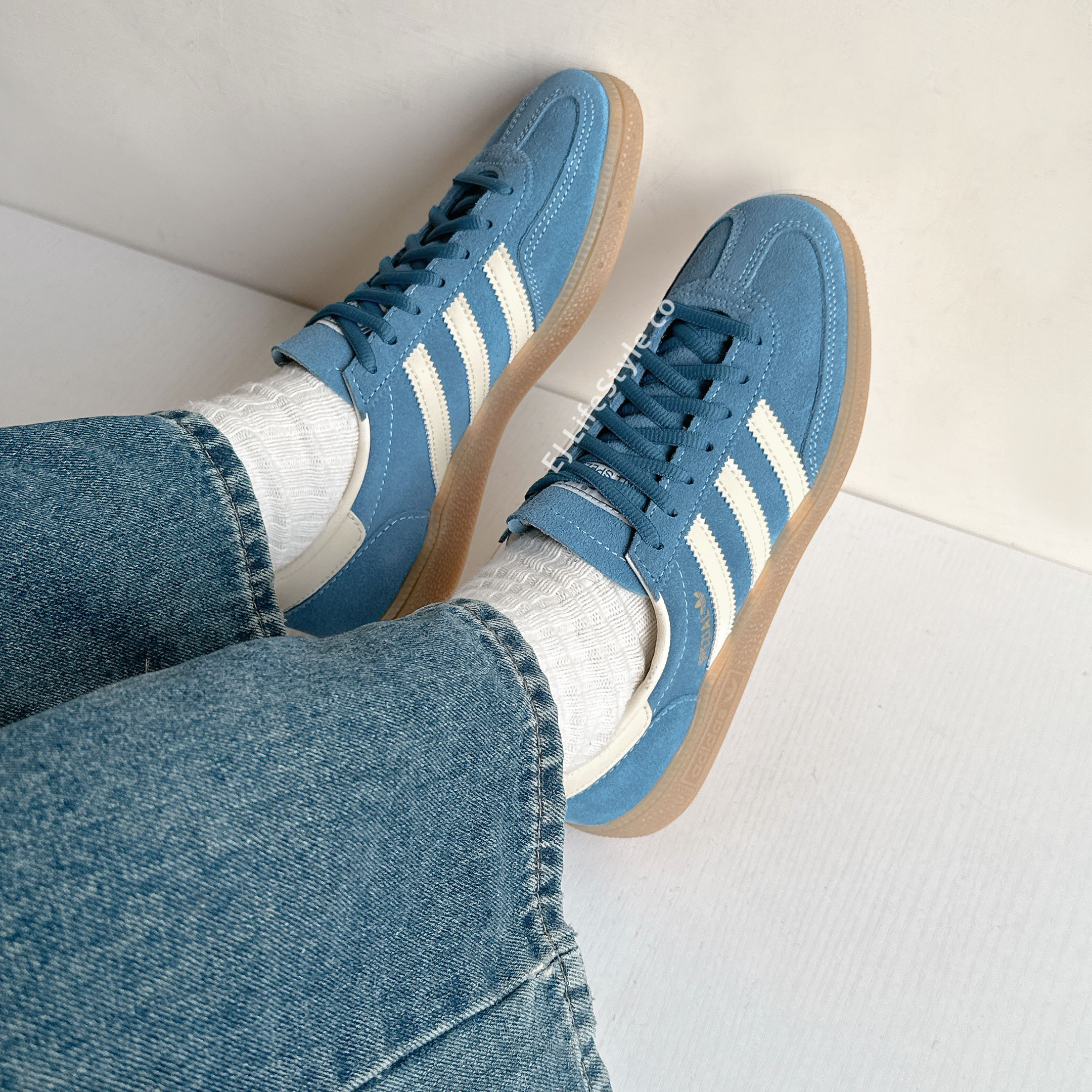 ADIDAS HANDBALL SPEZIAL 奶油藍 復古藍 米色 米黃 焦糖底 男女鞋 IG6194 / 現+調
