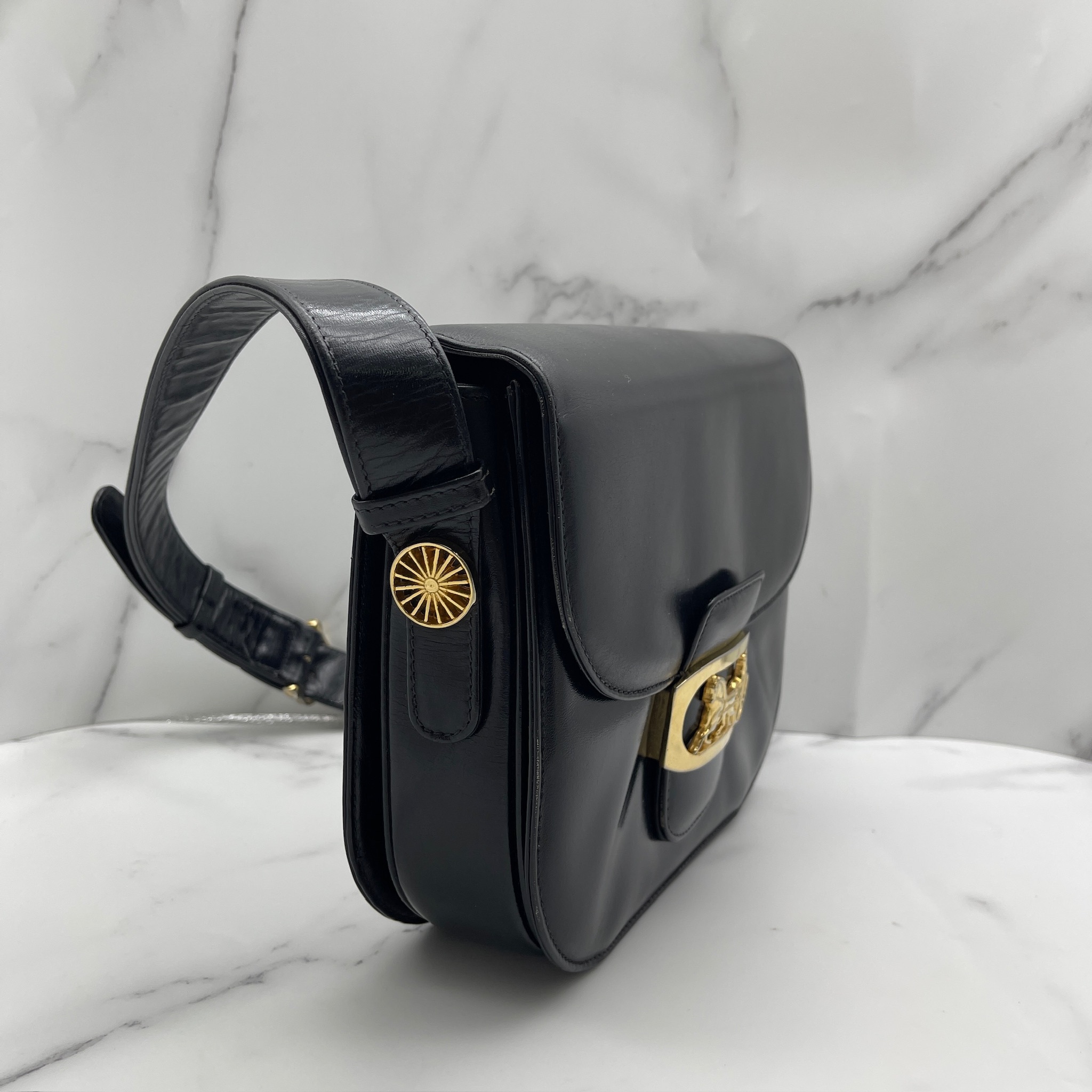 Celine vintage horse carriage shoulder bag