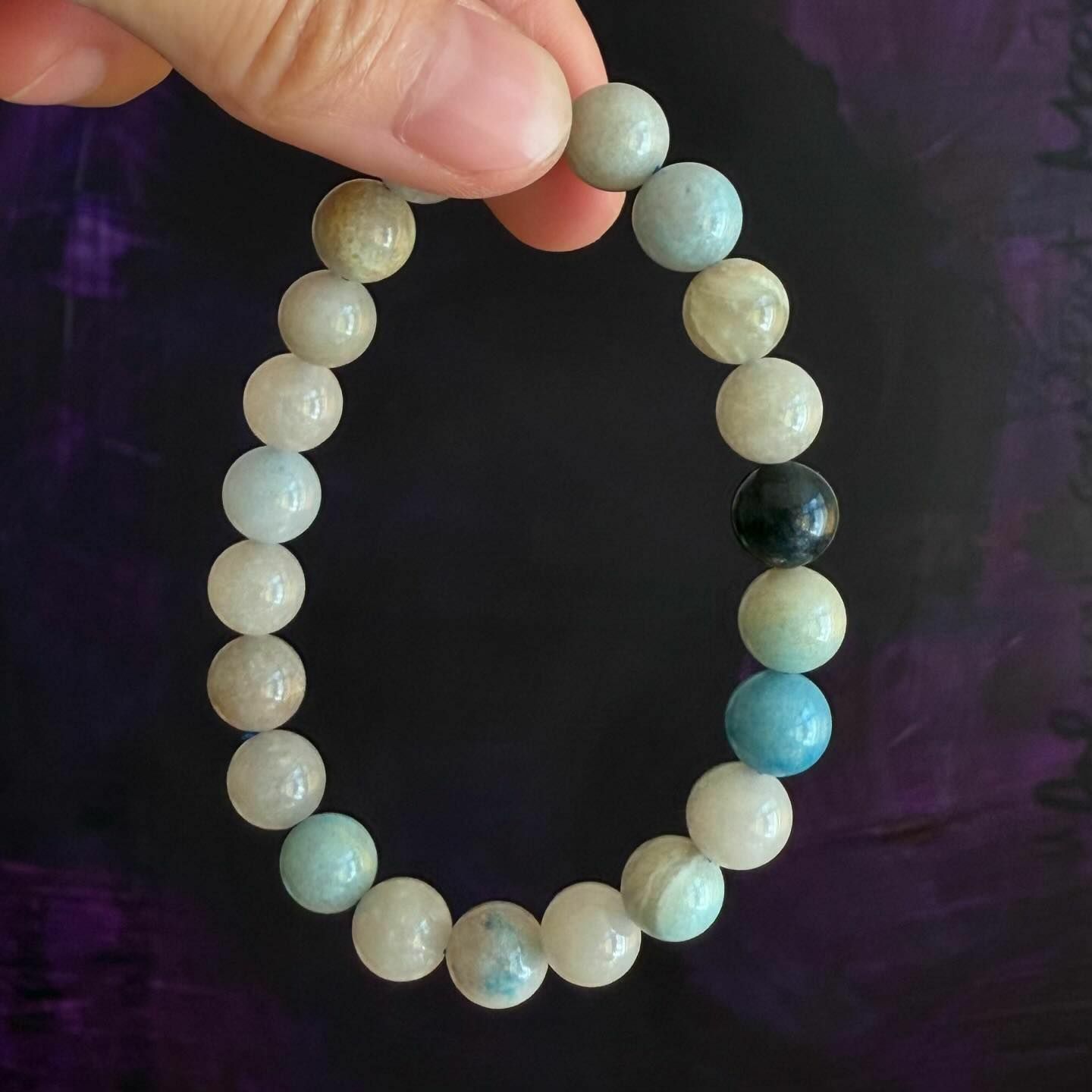 [原石] 氫氧磷鋁石 / 羥磷鋁石 水晶手串