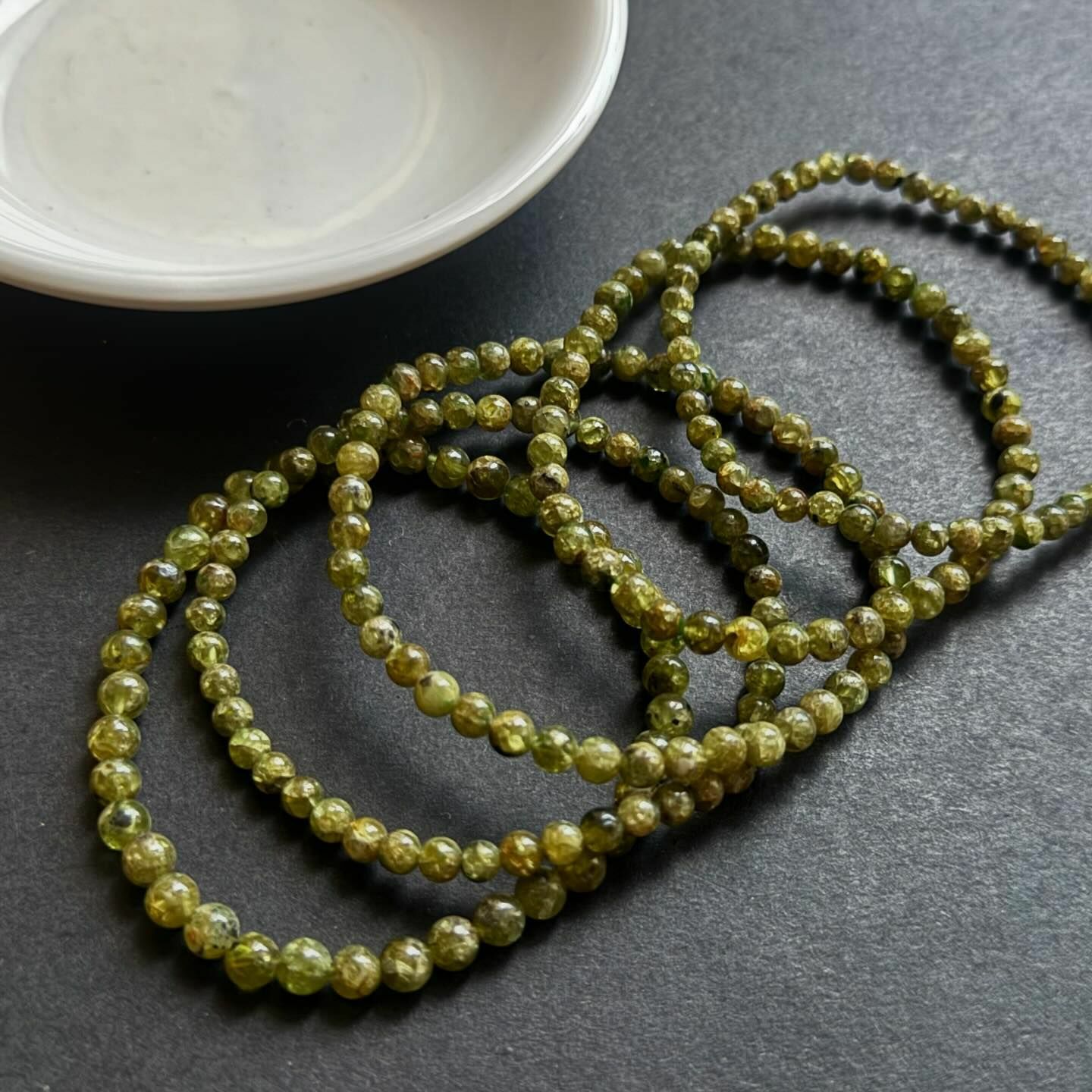 [原石] 橄欖石 水晶手串