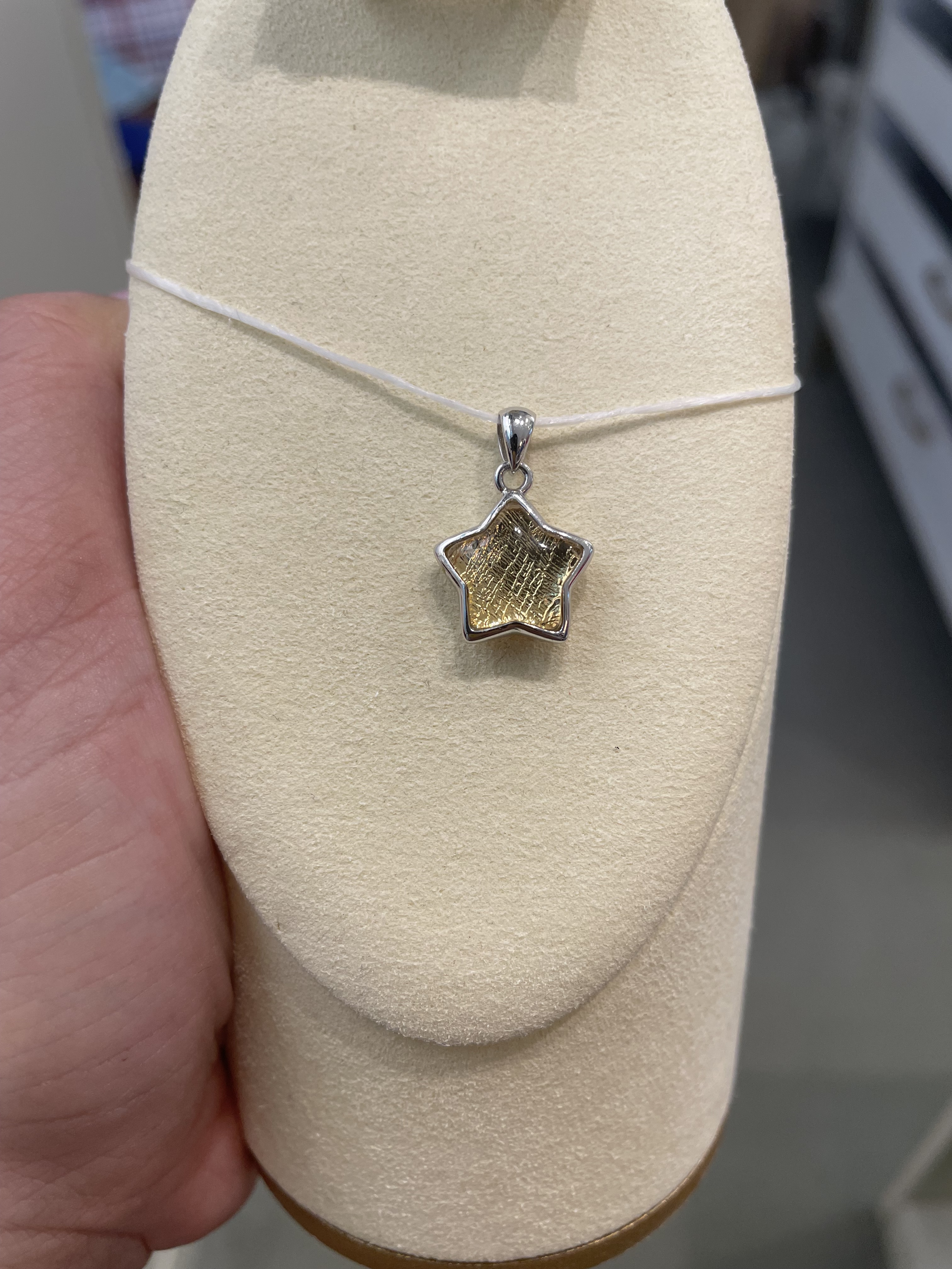 12mm 天鐵金色星星吊飾