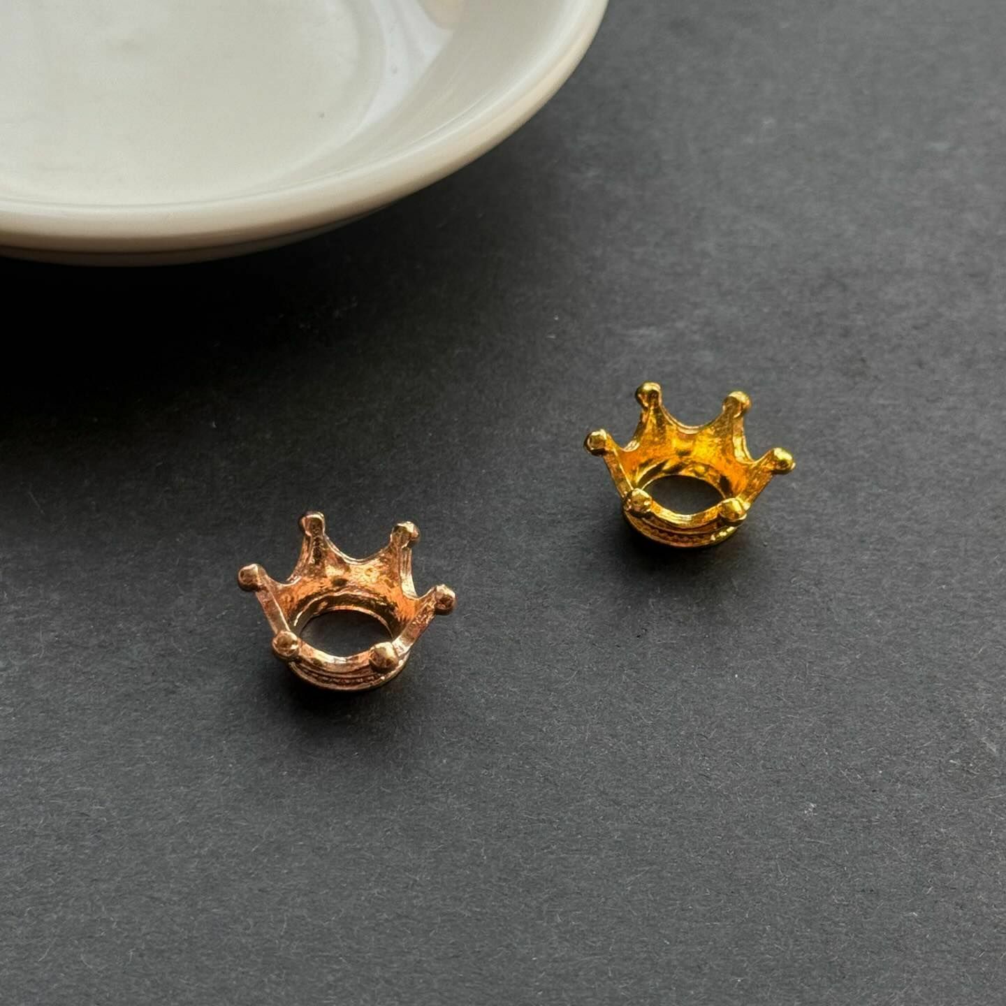 [原石] 水晶球座 適合1-4公分的球 玫瑰金、金色