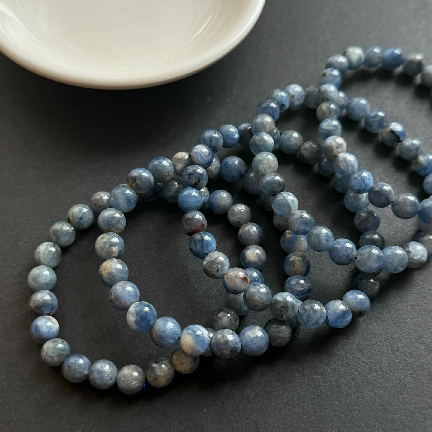 [原石] 藍晶石 水晶手串