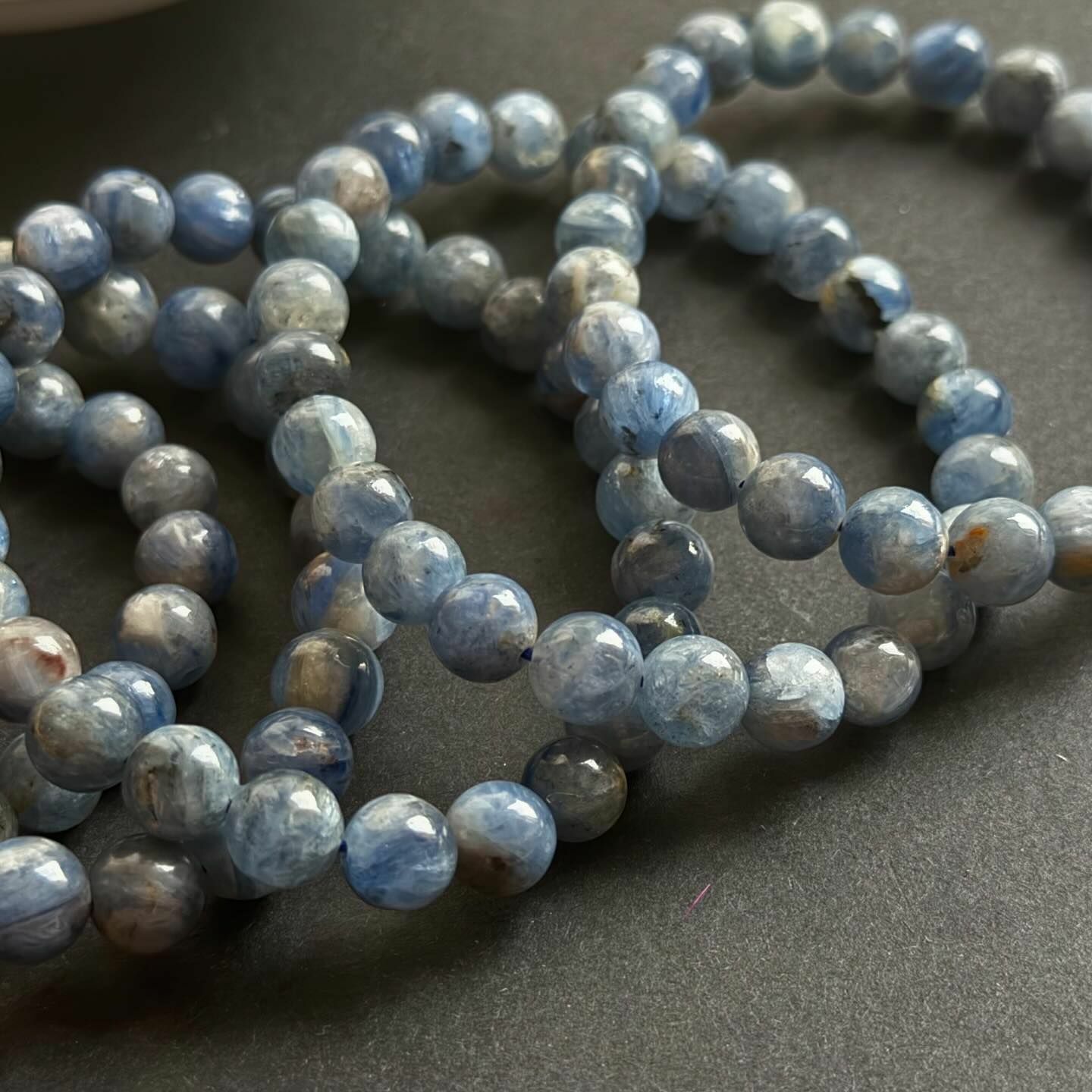 [原石] 藍晶石 水晶手串