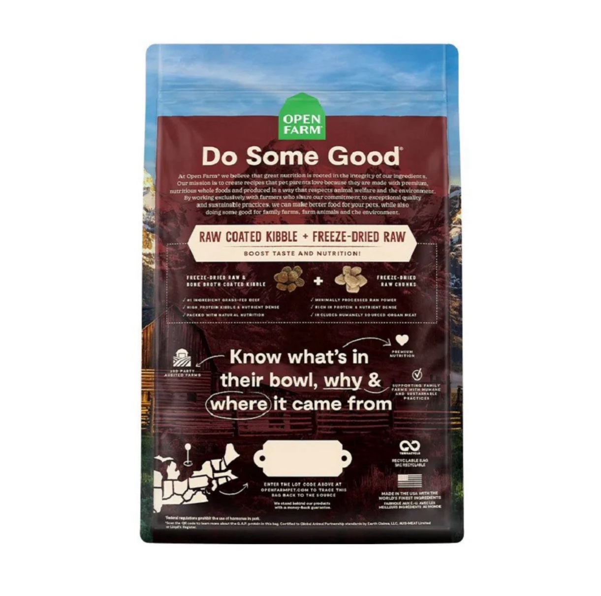 OPEN FARM RawMix 原始穀物 山地風味狗糧 3.5lb