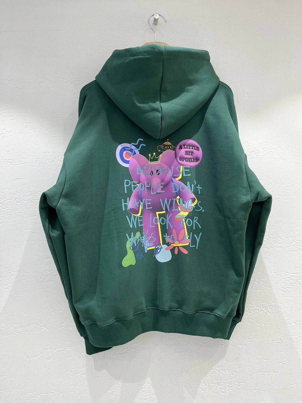 英文字圖案連帽衛衣 10.GVTY-0162T