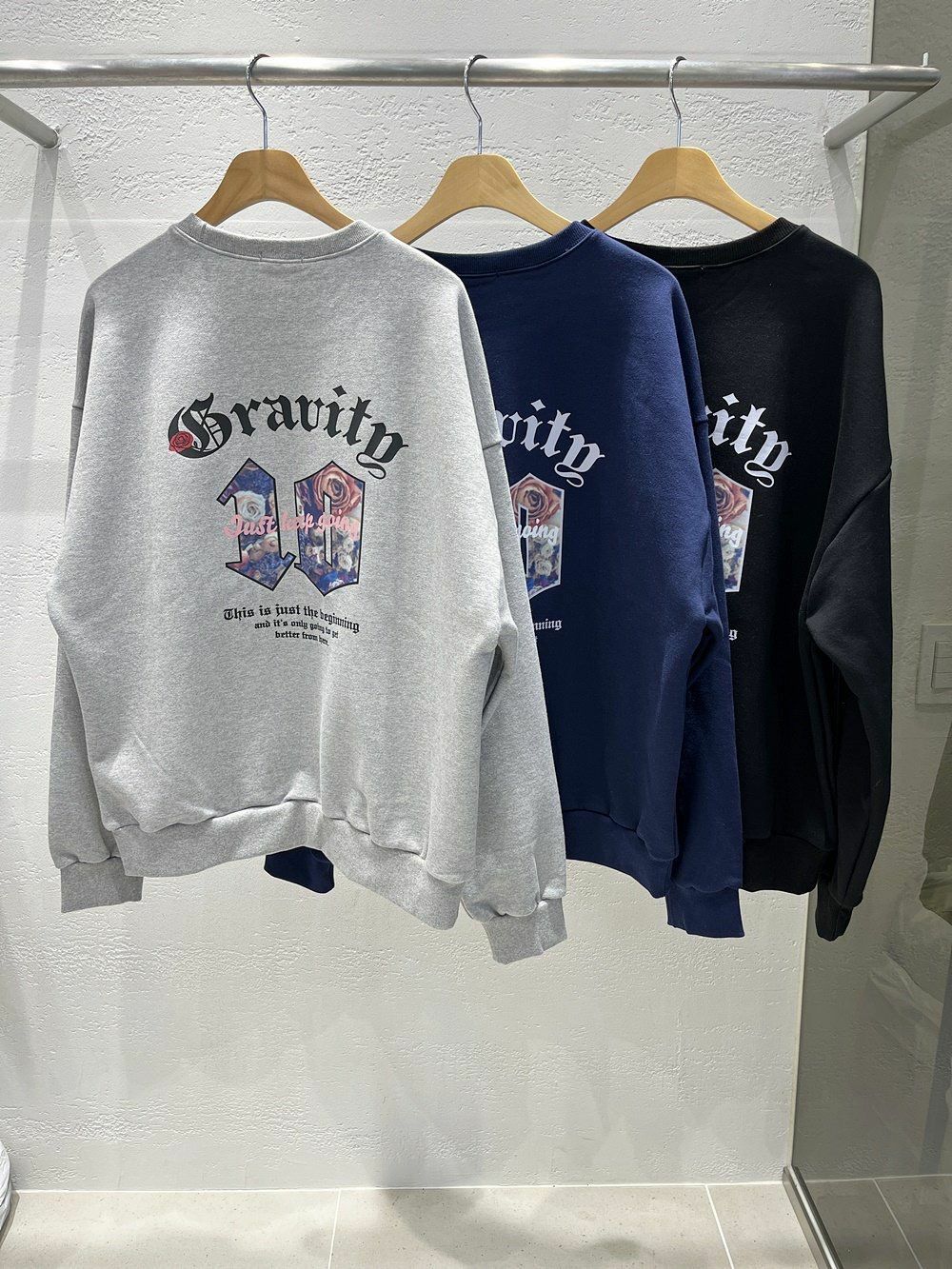 英文字圖案衛衣 10.GVTY-0164T