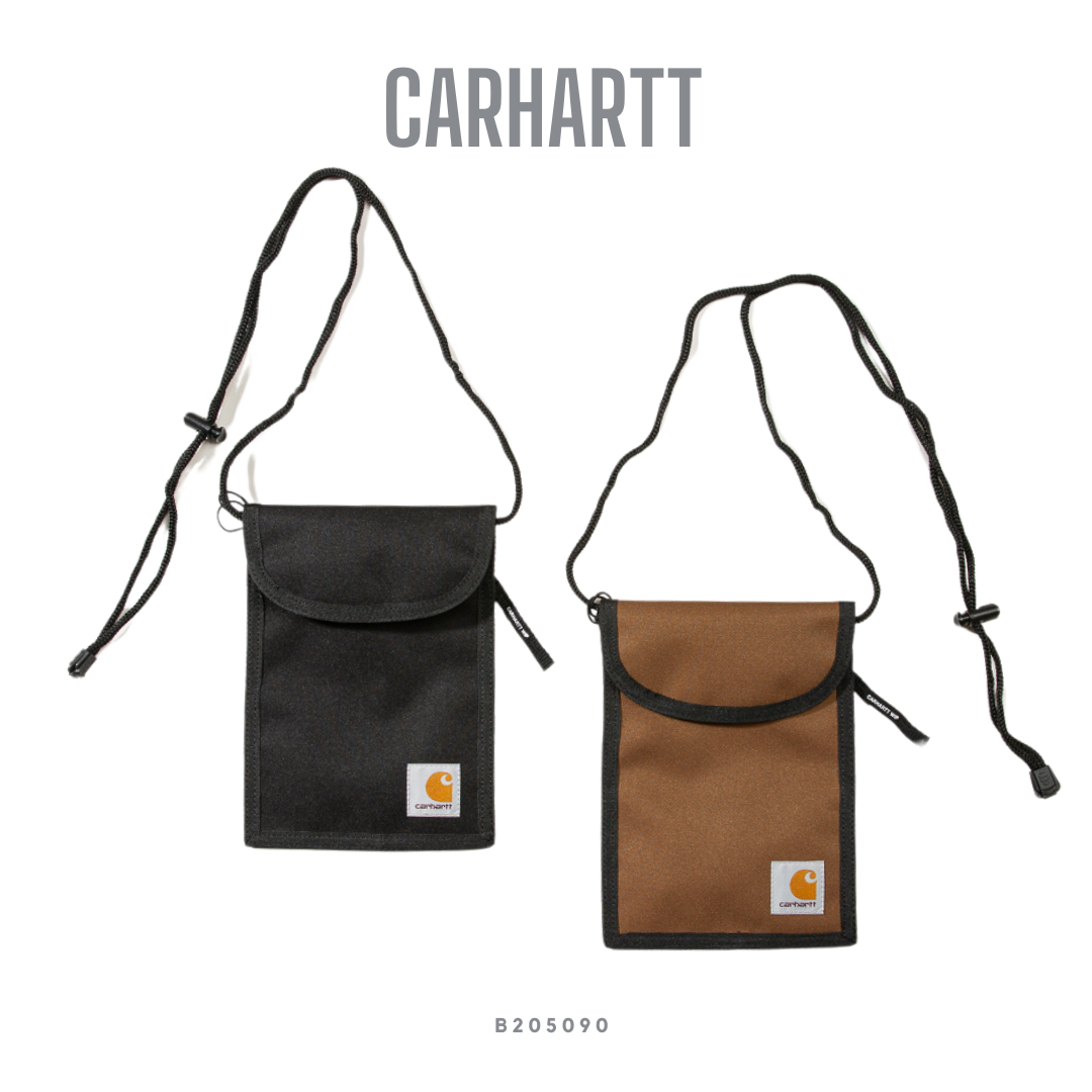 Carhartt WIP 護照套 證件包 旅行小包 黑色 深咖啡 【 FUZY 】- B205090