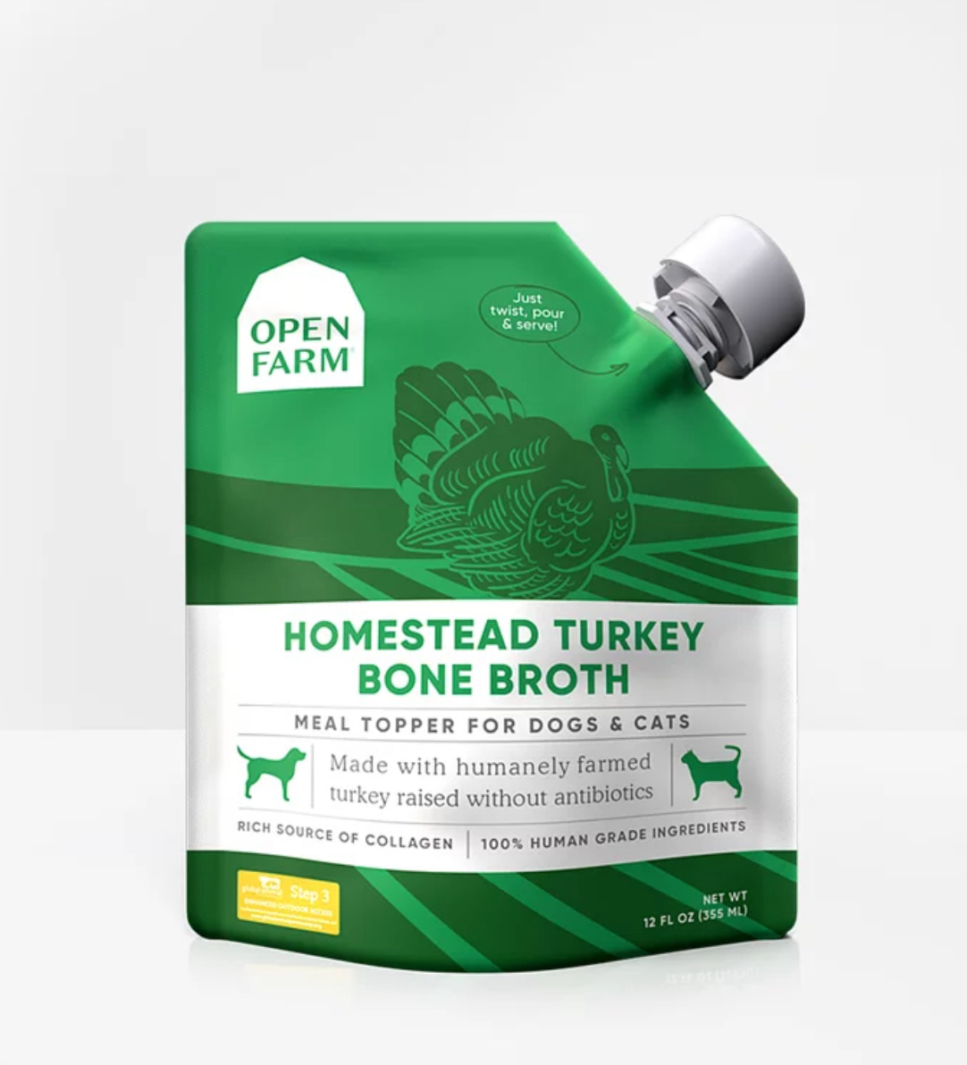 OPEN FARM 火雞鮮熬骨湯12fl oz