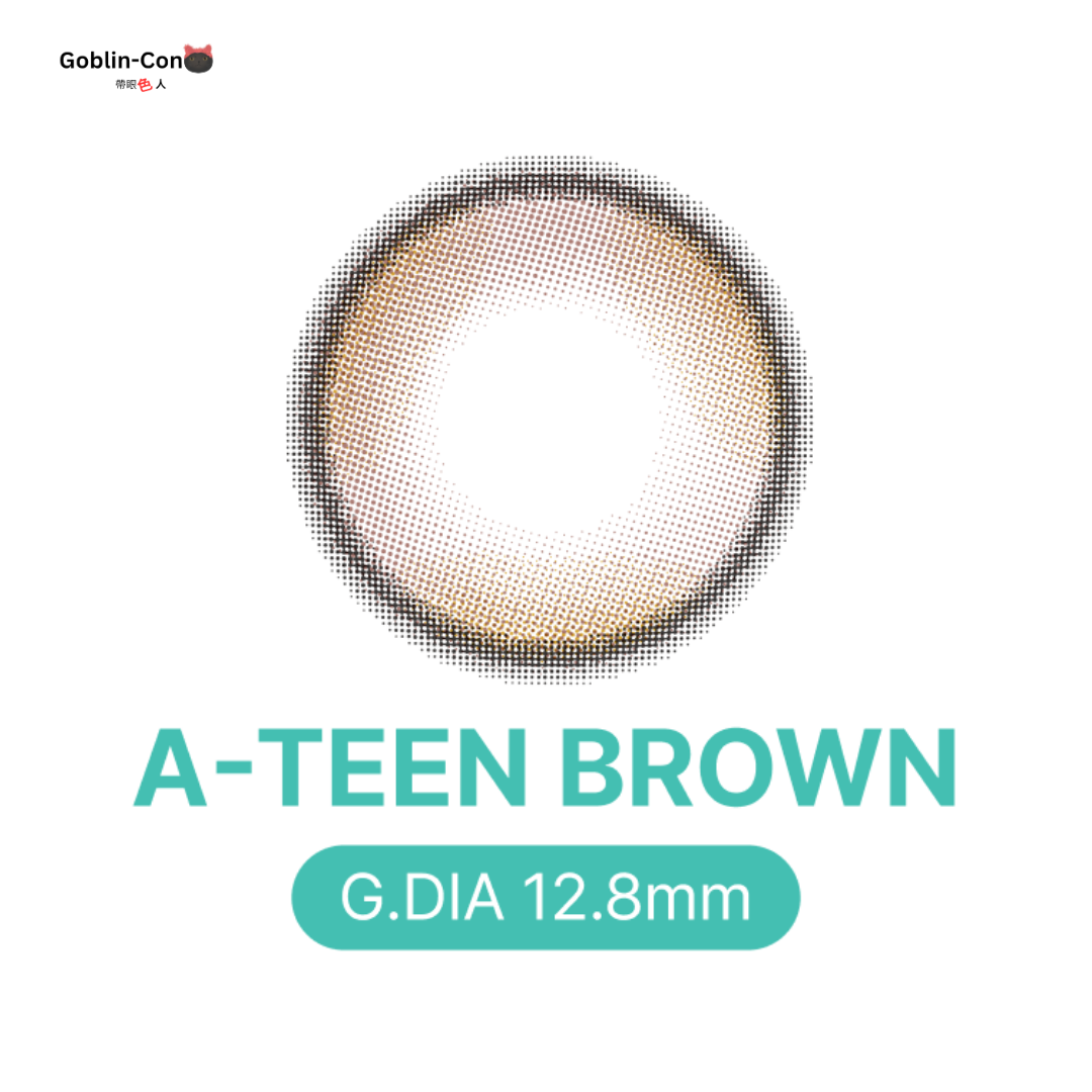 [月拋] LENSSIS 1 Month A-TEEN Brown 月拋彩妝隱形眼鏡｜每盒2片