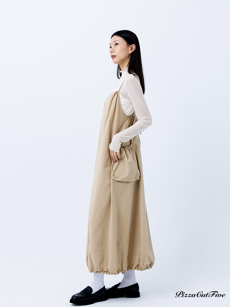 [SALE]口袋工裝設計肩帶洋裝 ThePeacePiece TPP243487008