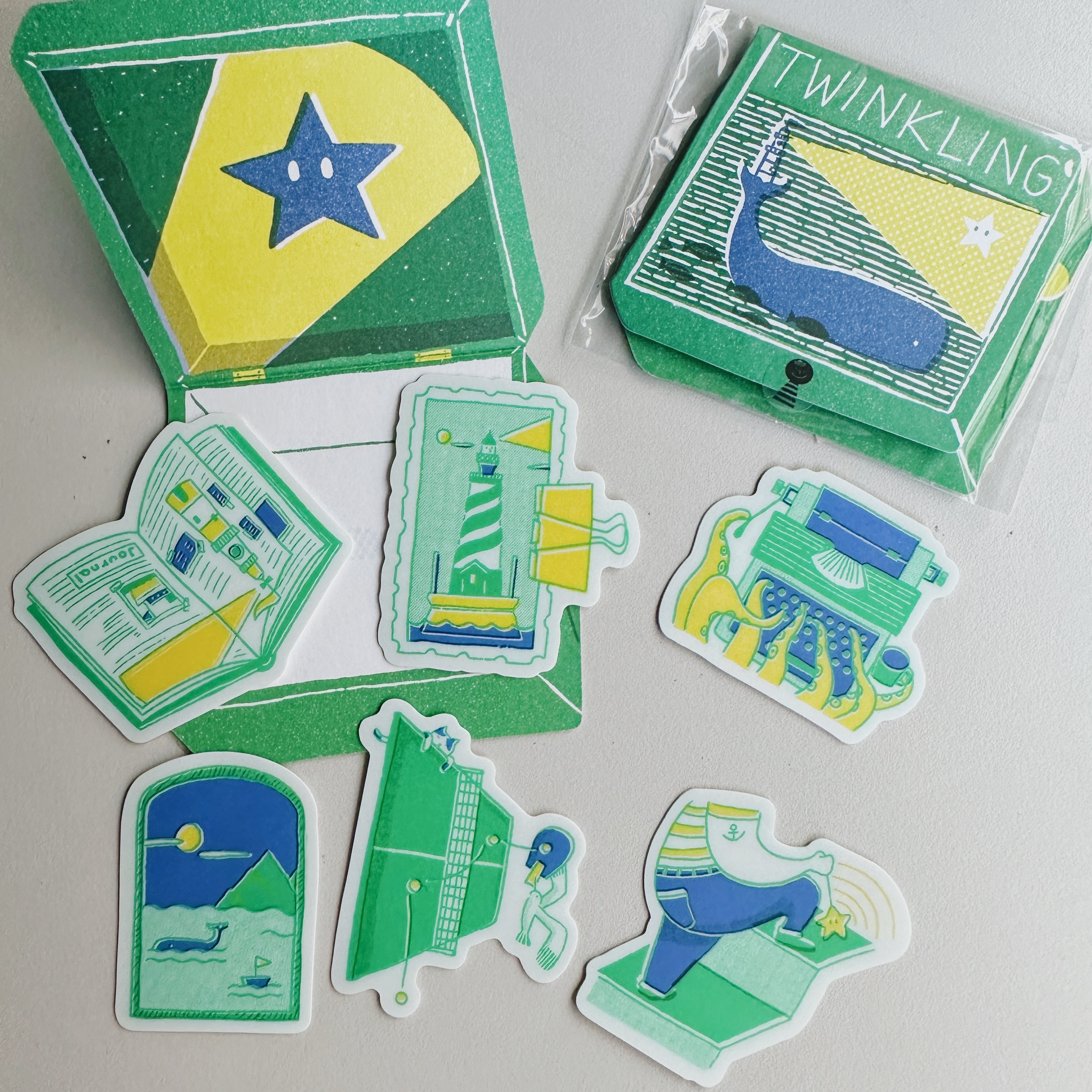 燈塔守日-OPEN藏寶盒 6入貼紙包-生猛百科｜星期日拯救計畫