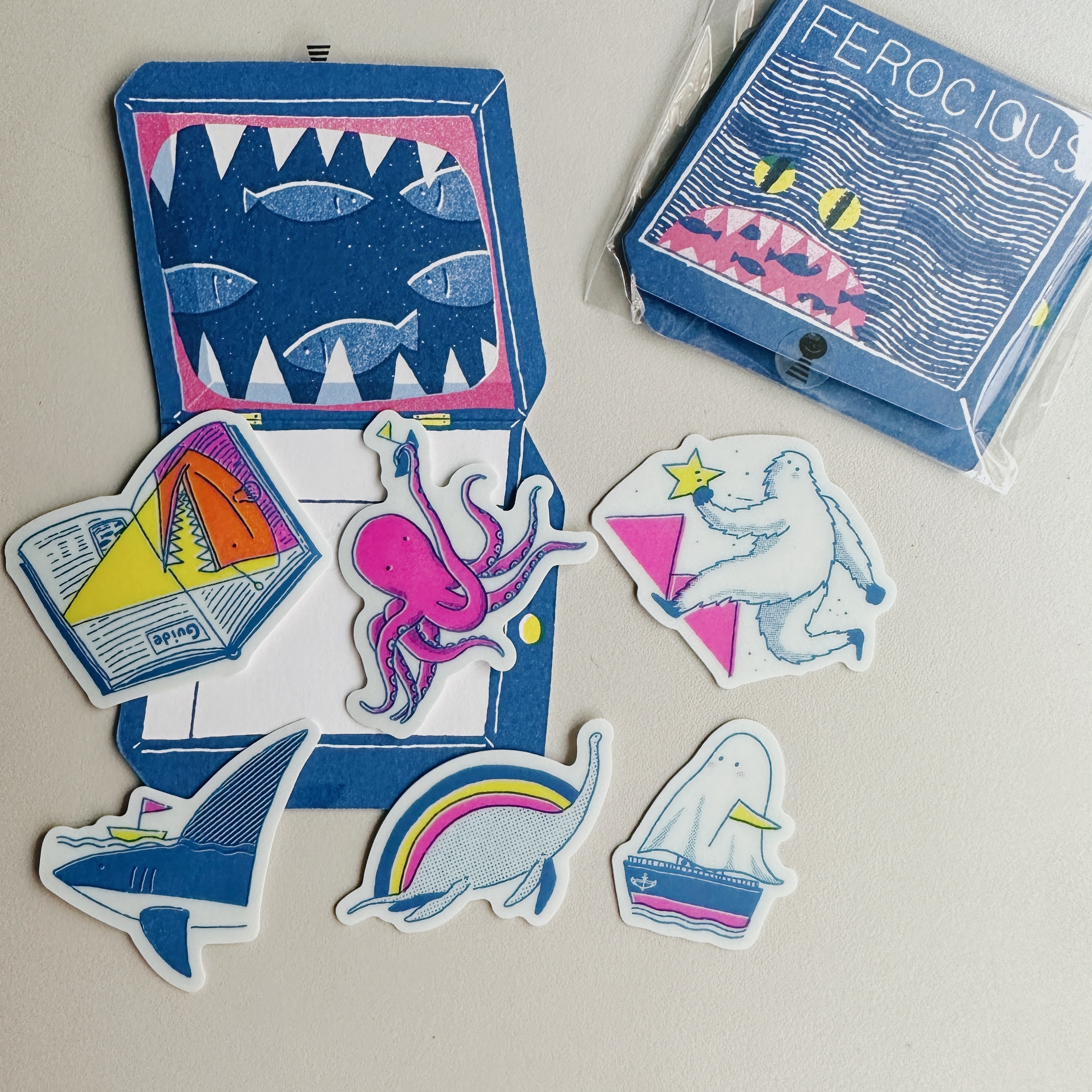 生猛百科-OPEN藏寶盒 6入貼紙包-生猛百科｜星期日拯救計畫