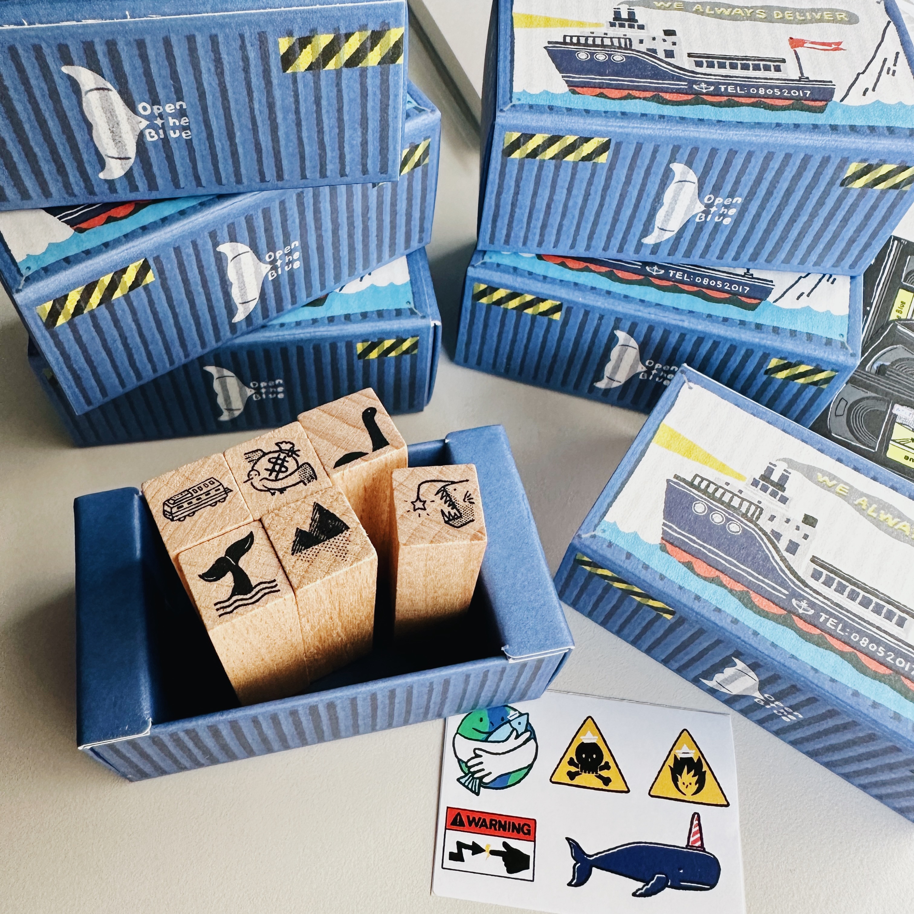 貨櫃印章 6入迷你印章組｜星期日拯救計畫