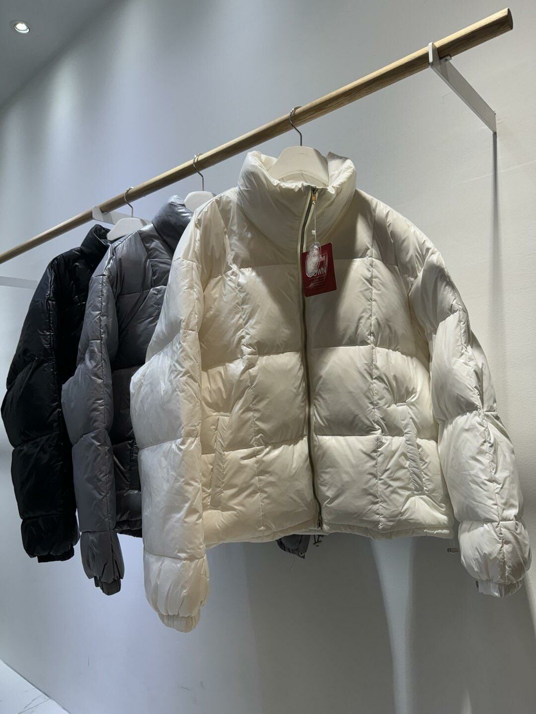 淨色企領拉鍊外套(羽絨) Crunky_youth-071JK