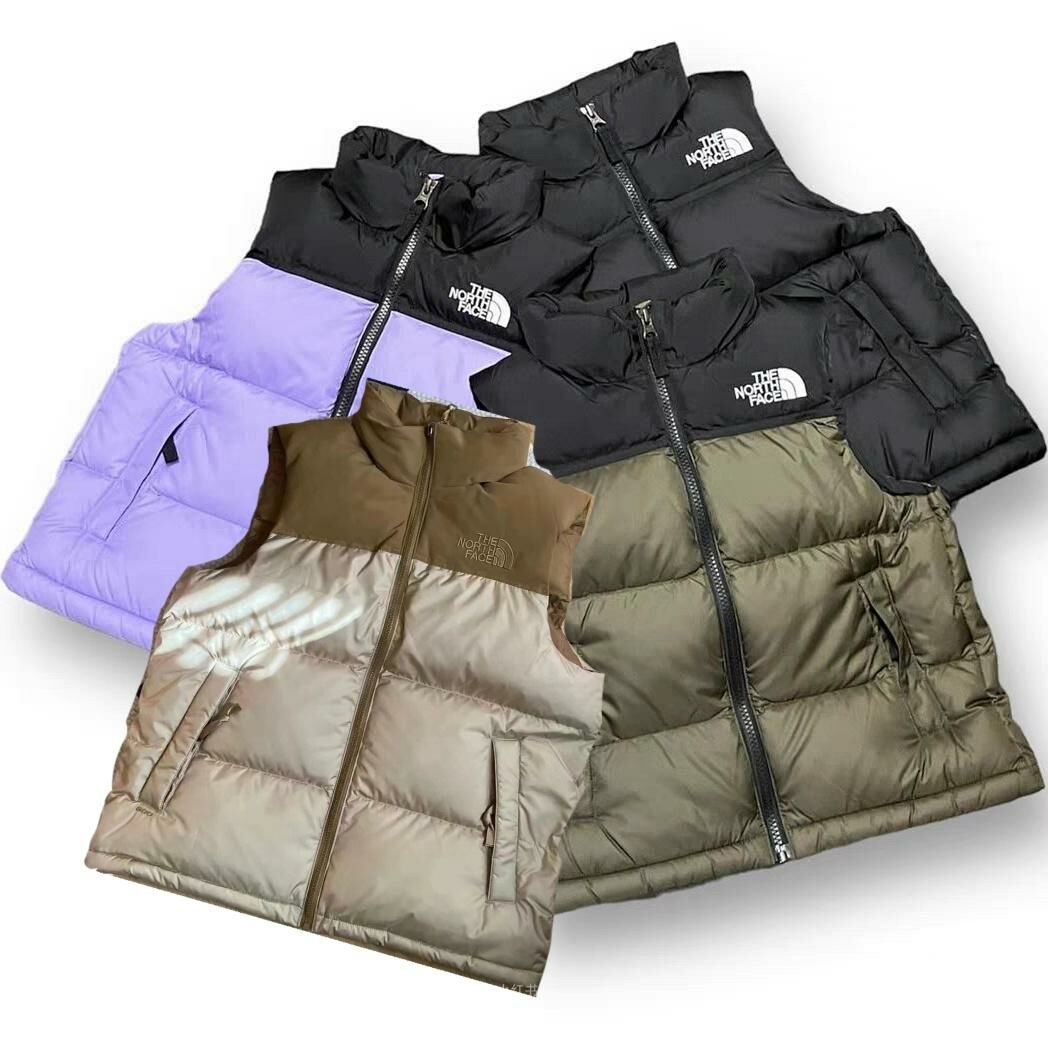 廠單 TNF 經典拼接款羽絨棉親子背心