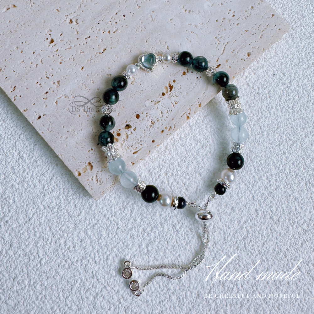 DS The Lovers 設計款 『藍韻心海』 ‧ 幸運能量水晶手鍊