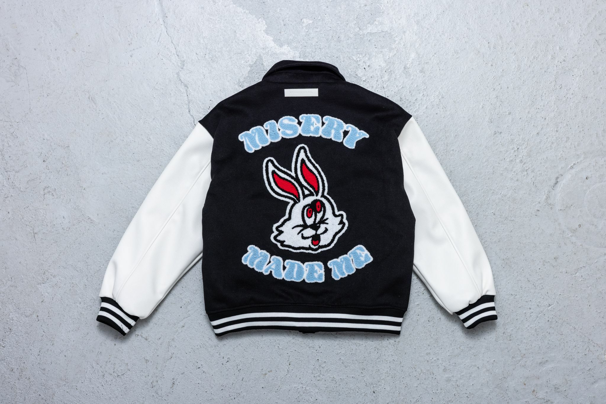 ON SALE" KILLASYSTEM RABBIT VERSION STADIUM JACKET (白皮袖)