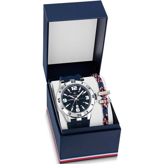 【預訂】A102010 TOMMY HILFIGER 手錶和手鍊禮品套裝，48 mm