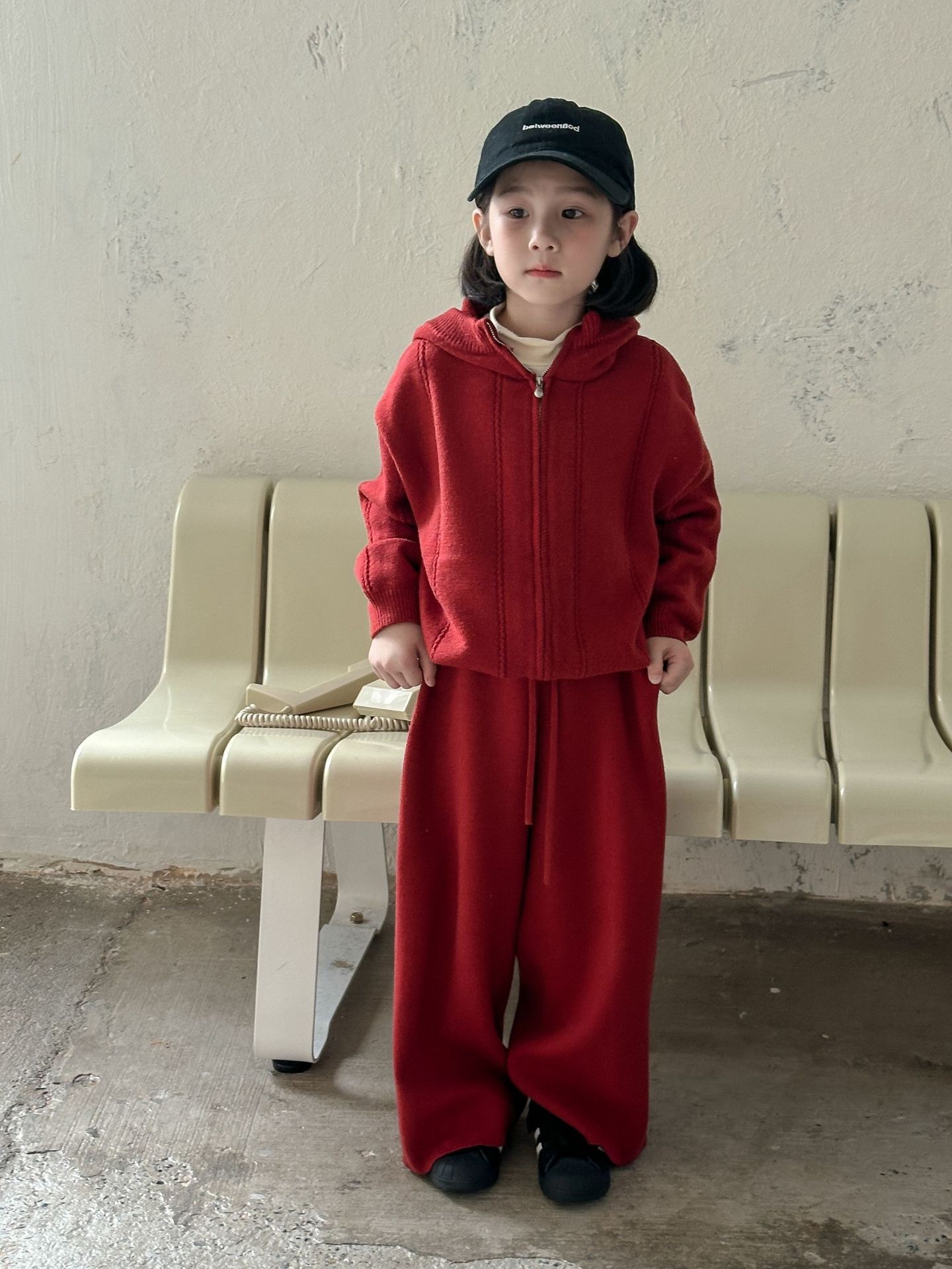 特別節日可以的休閒連帽加厚拉鍊套裝