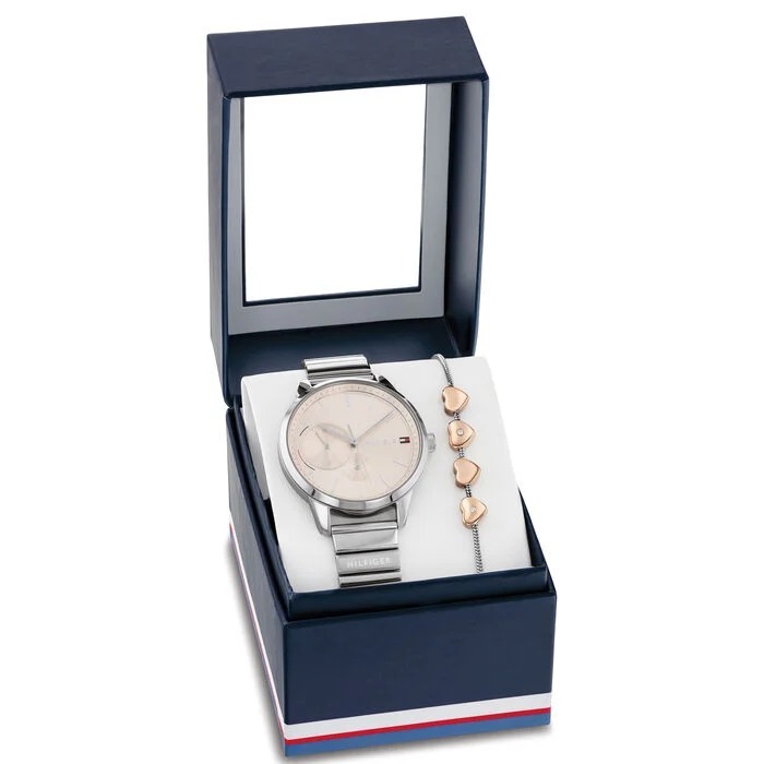 【預訂】A102011 TOMMY HILFIGER 女士手錶和手鍊禮品套裝，38 mm