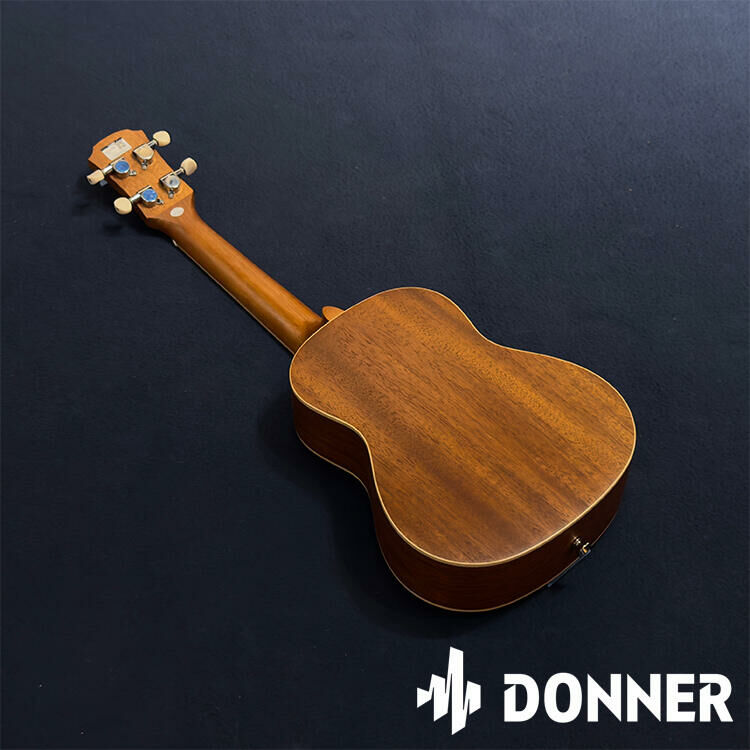 Donner U2 23" 雲杉木 面單板 烏克麗麗 可可黑