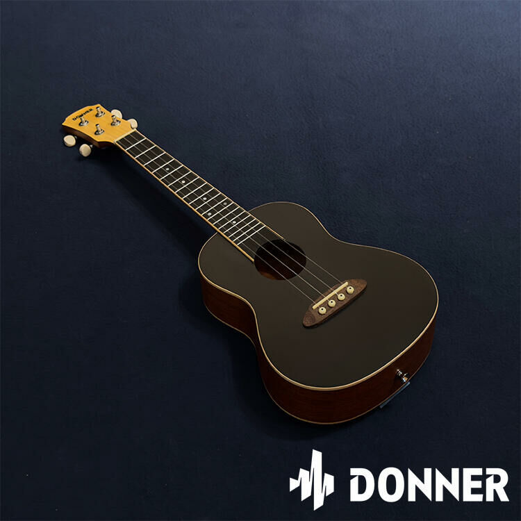 Donner U2 23" 雲杉木 面單板 烏克麗麗 可可黑