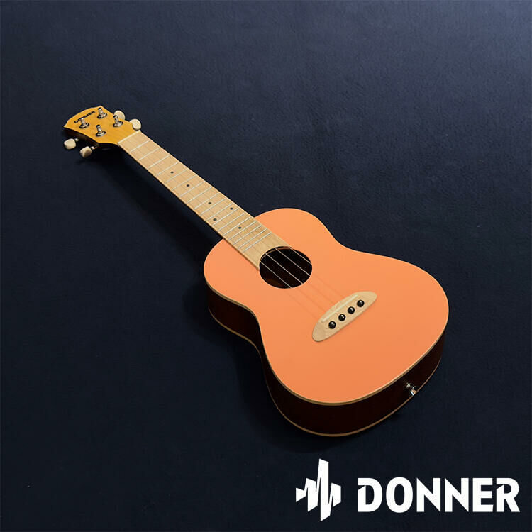 Donner U2 23" 雲杉木 面單板 烏克麗麗 蜜桃粉