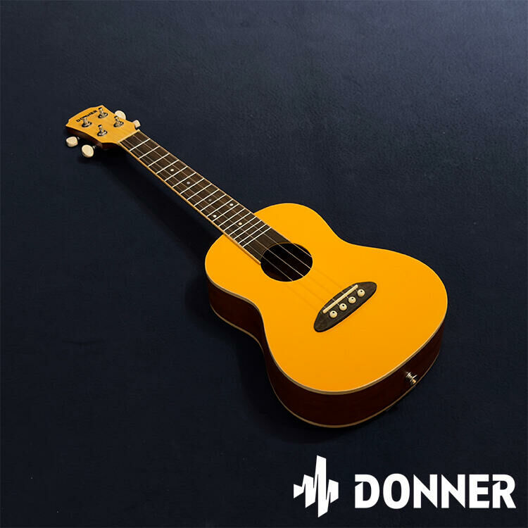 Donner U2 23" 雲杉木 面單板 烏克麗麗 甜橘橙