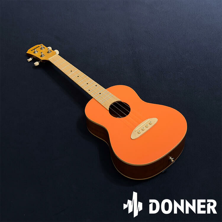 Donner U2 23" 雲杉木 面單板 烏克麗麗 莓果紅