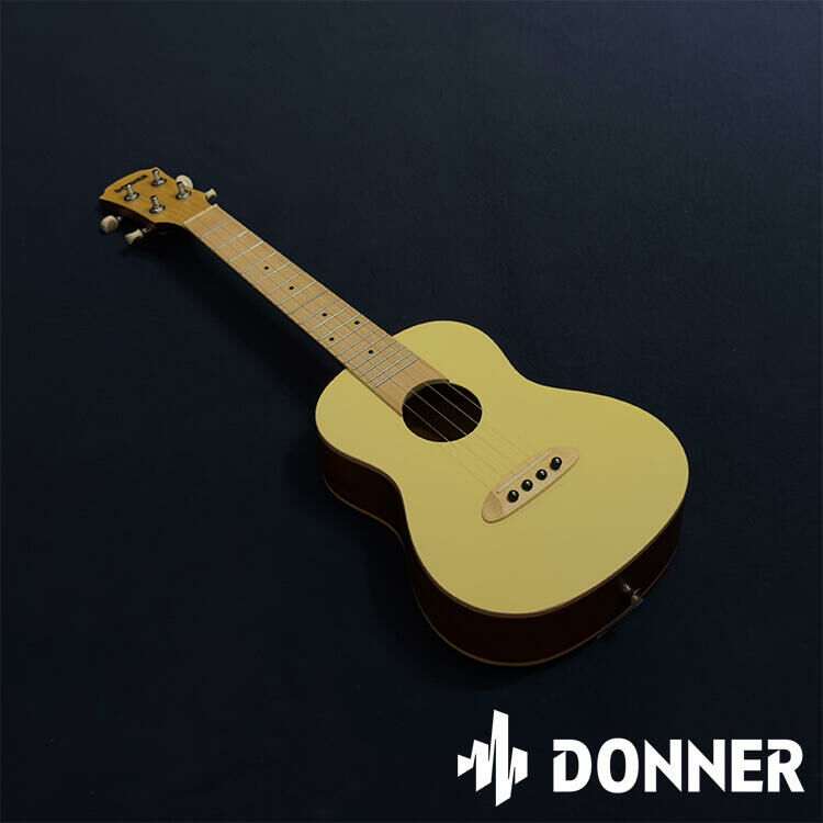 Donner U2 23" 雲杉木 面單板 烏克麗麗 香草白