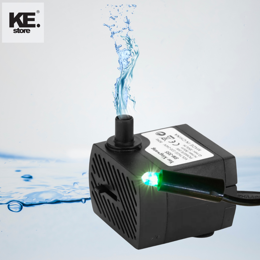 WATER FOUNTAIN PUMP WITH SINGLE LED MULTICOLOR