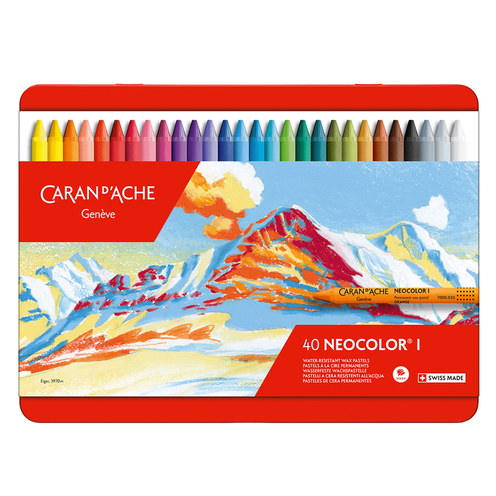 卡達 CARAN D'ACHE NEOCOLOR I 油性蠟筆 盒裝