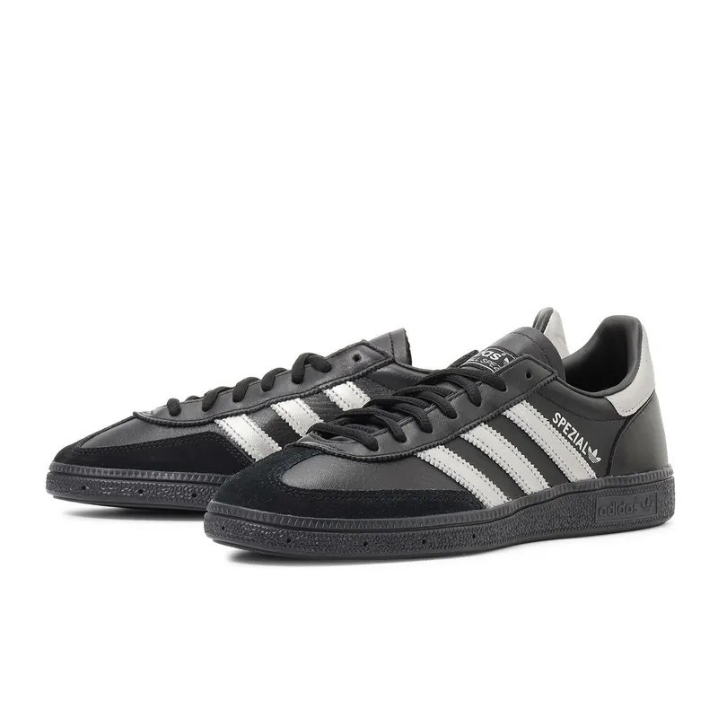 ADIDAS HANDBALL SPEZIAL 霧銀黑 黑銀 仿皮革 黑底 男女鞋 JH8660 / 預購