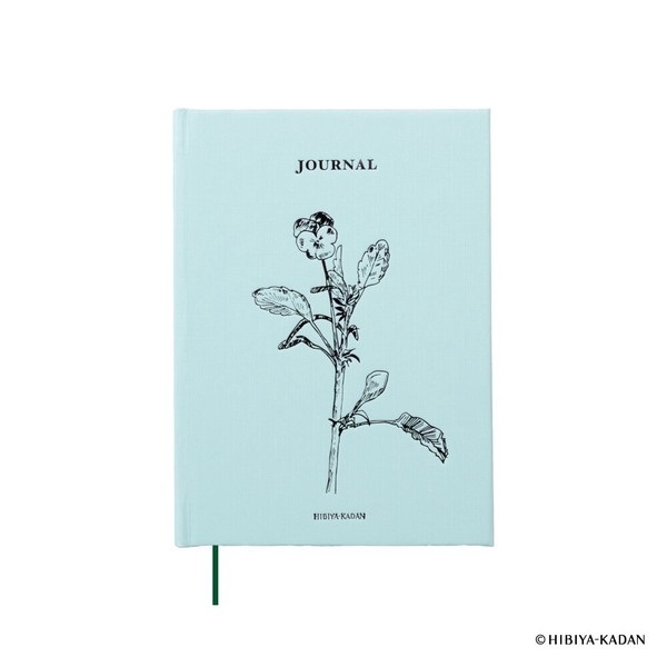 日本 Easy Journal x 日比谷花壇 壓印箔 手帳/日記本 B7 (水藍)
