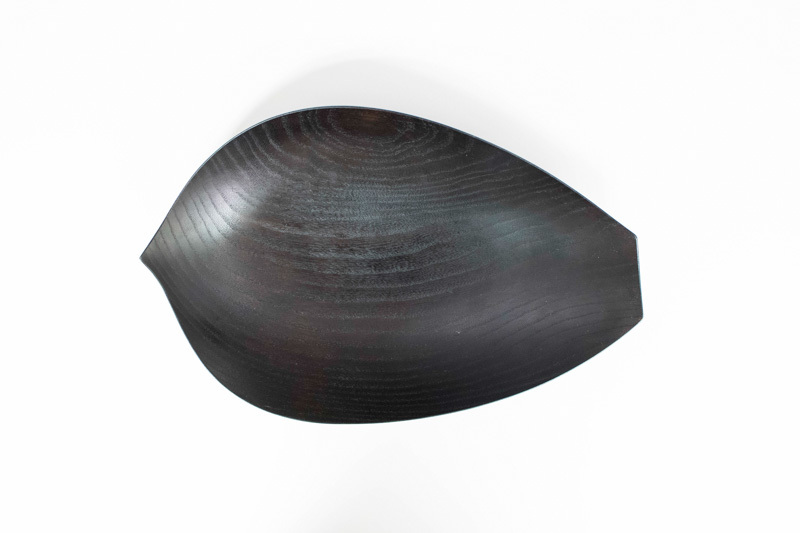 +g 紀平佳丈-蓮瓣大皿/栓 拭漆