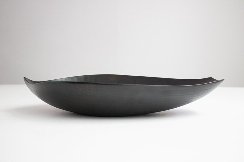 +g 紀平佳丈-蓮瓣大皿/栓 拭漆