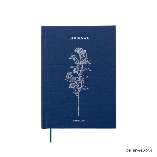 日本 Easy Journal x 日比谷花壇 壓印箔 手帳/日記本 B7 (深藍)